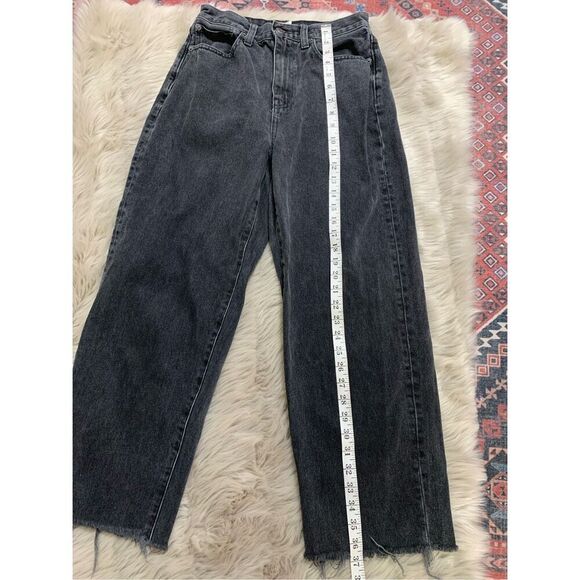 Madewell Baggy Straight Jean Raybard Wash Raw Hem Size 26 - Picture 6 of 8